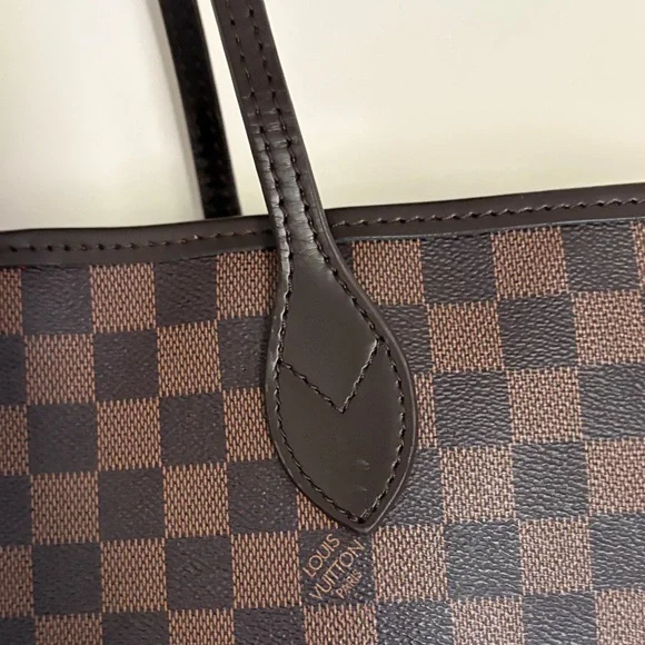 Brown Checkered Tote Bag - Picture 7 of 7